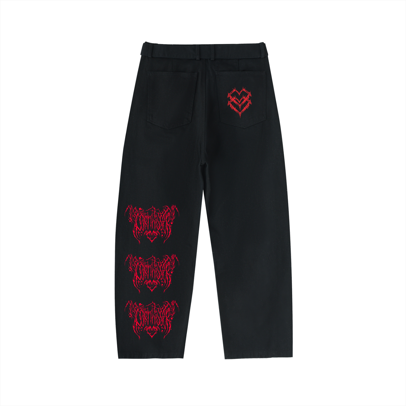 Belted Barrel-leg Chino Pants