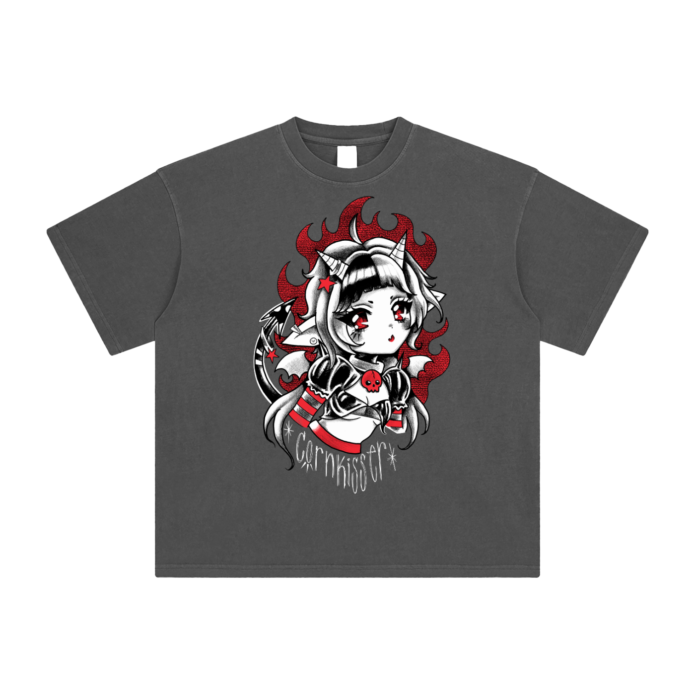 Red Imp Enzyme Washed T-Shirt