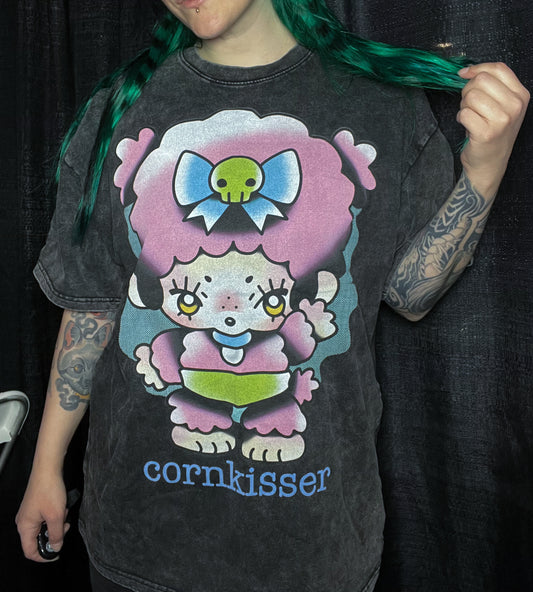 Snow Washed Oversized Cotton T-Shirt