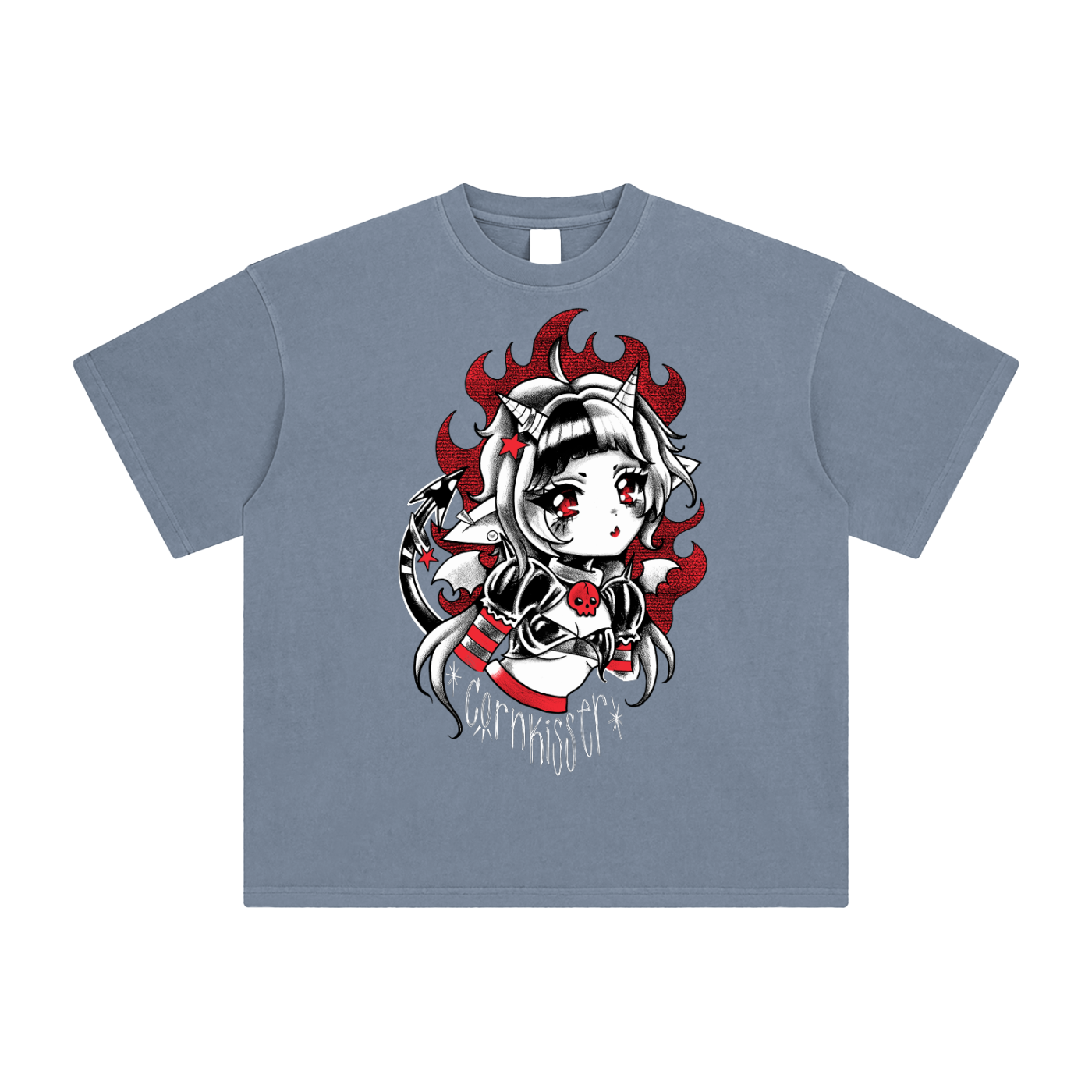 Red Imp Enzyme Washed T-Shirt