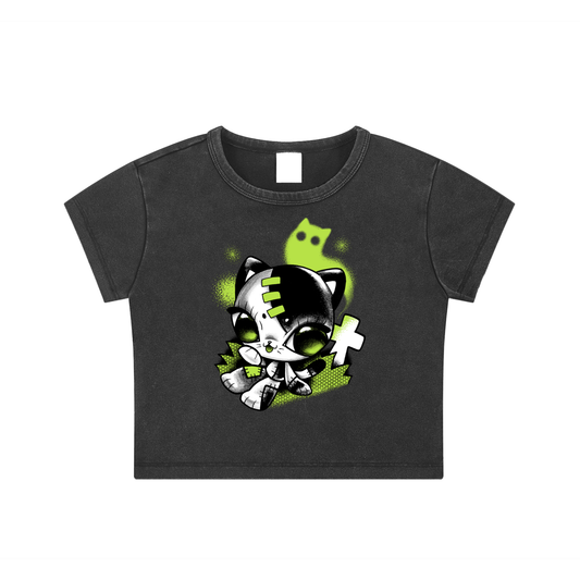 Snow Washed Crop Top