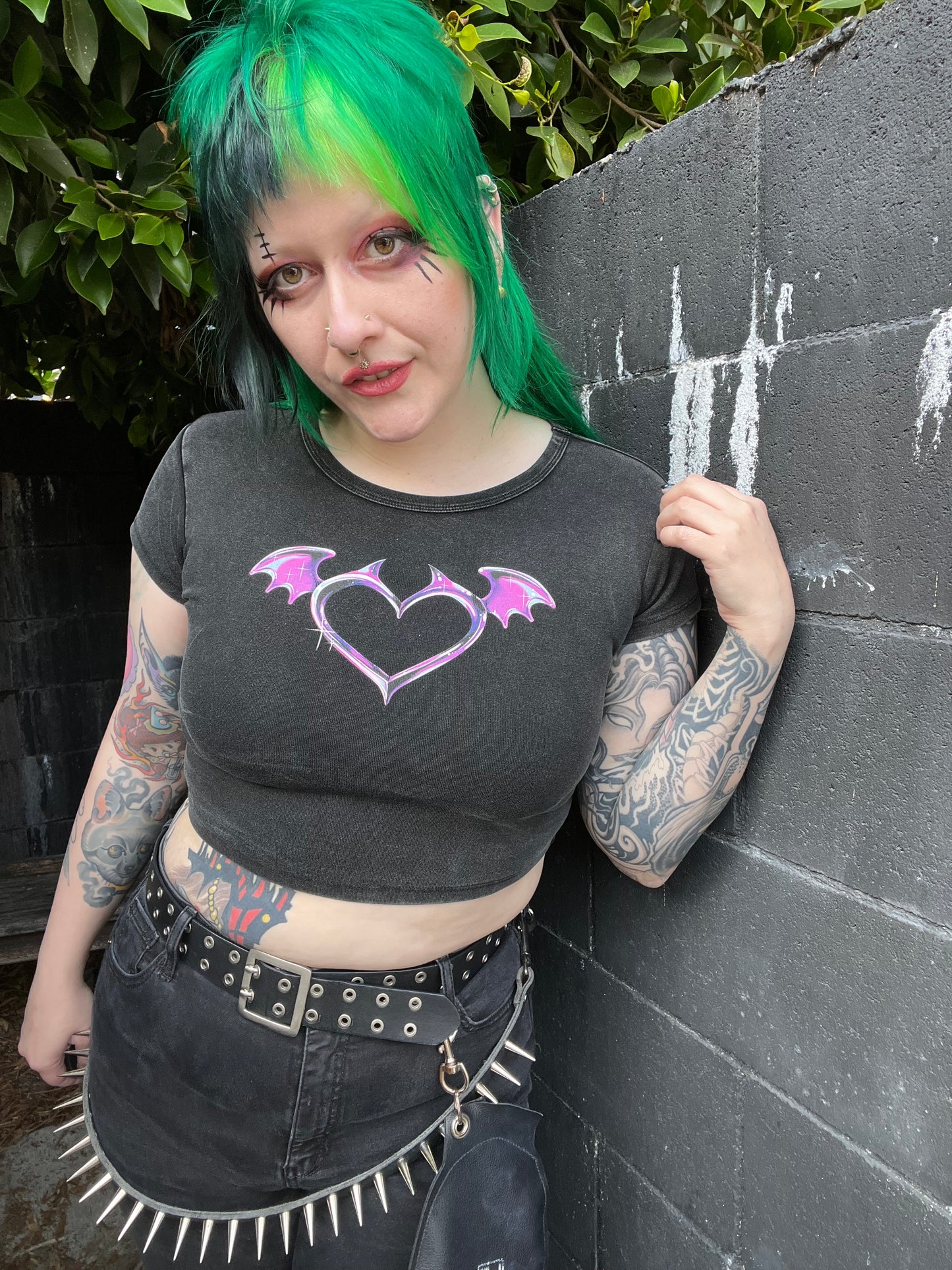 Snow Washed Crop Top