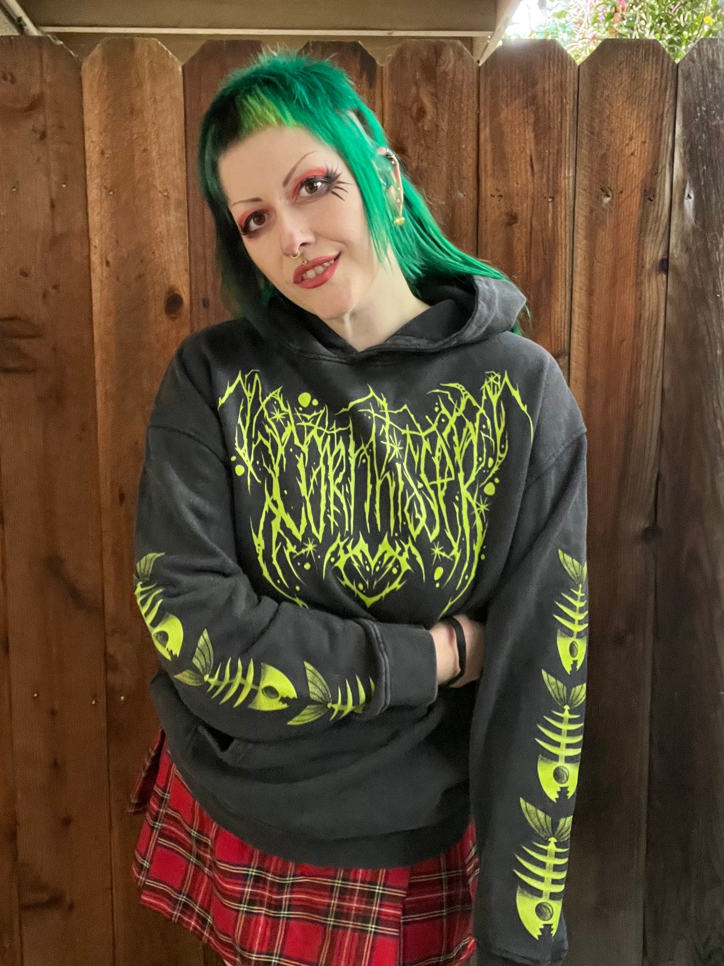 Snow Washed Loose Cotton Hoodie