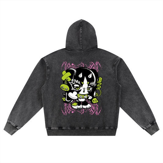 Snow Wash Oversized Hoodie