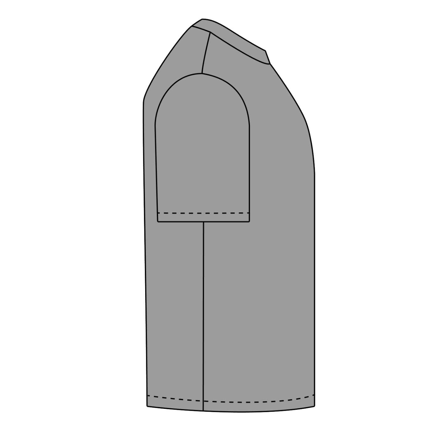 Look it's a standard shirt! Unisex Seamless Cotton T-Shirt