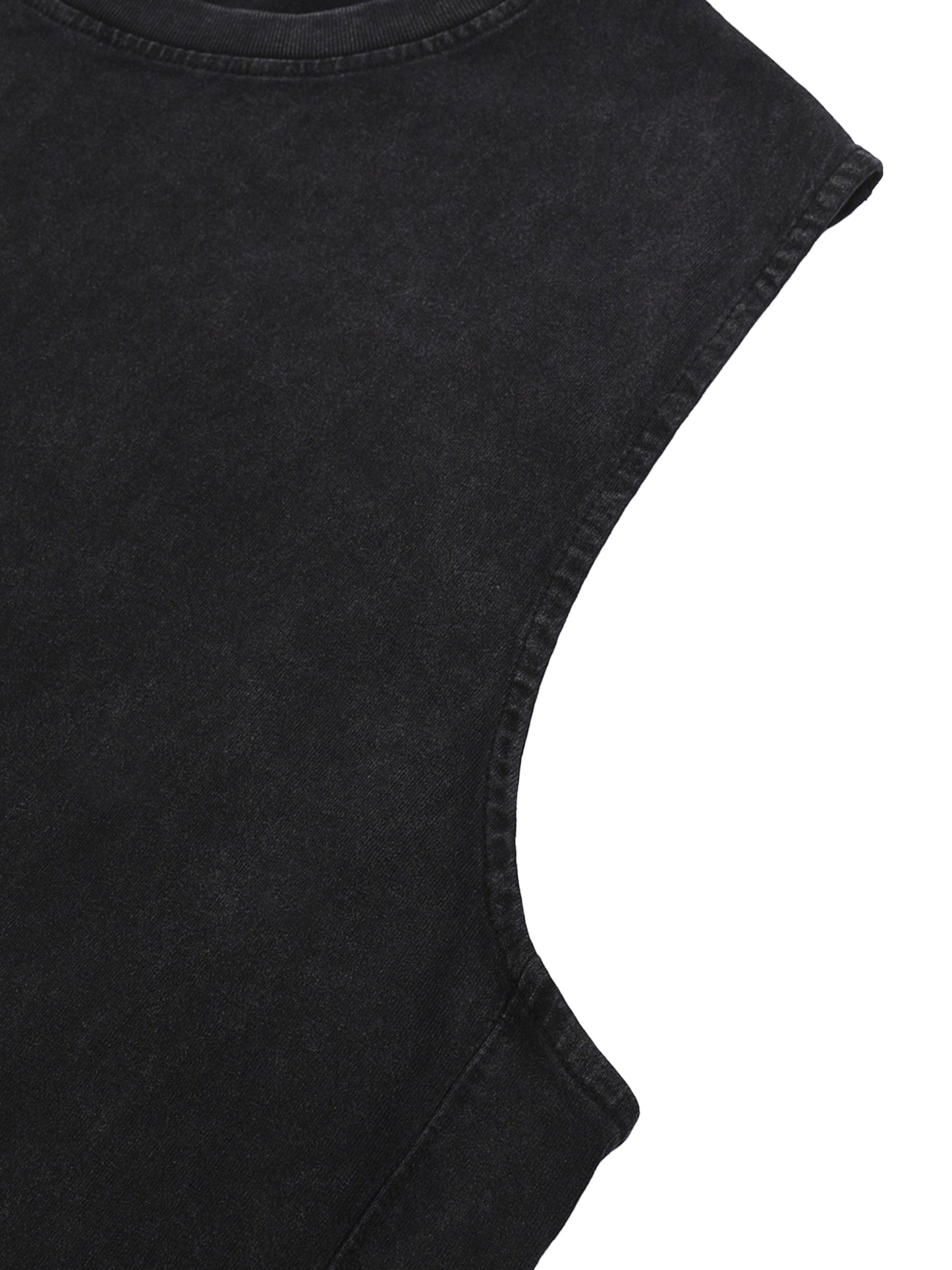 Snow Washed Raw-Hem Tank Top